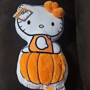 Hello Kitty Orange Pumpkin Costume Plush